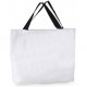 Sac de plage blanc anses noires