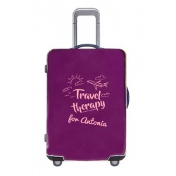 Housses de valise violette mockup