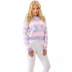 Pull de Noël pour femme moderne