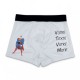 Boxer Blanc Personnalisé - Homme