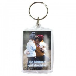 Porte clefs rectangulaire personnalisable