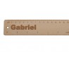 Règle en bois 30 cm gravée au laser