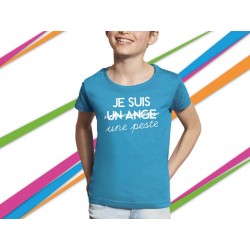 T-shirt fillette phrase