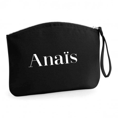 Pochette personnalisable brodée