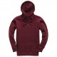 Sweat à capuche brodé burgundy